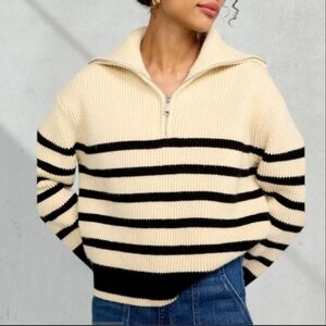 New BlankNyc Dropshoulder Extra Long Sleeve Knit Sweater